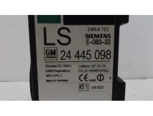 Boîtier CODE Opel Zafira SIEMENS:24445098