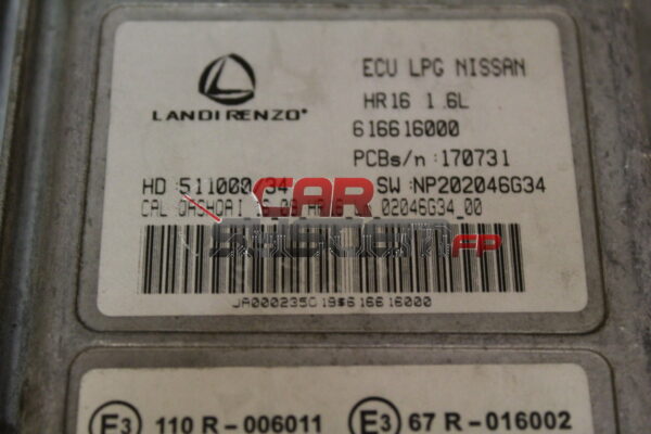 616616000 LANDI RENZO Calculateur GPL NISSAN QASHQAI