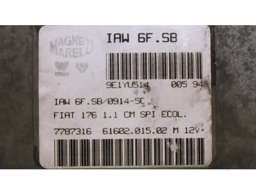 Centralina Motore Fiat Punto MAGNETI MARELLI:IAW6F.SB