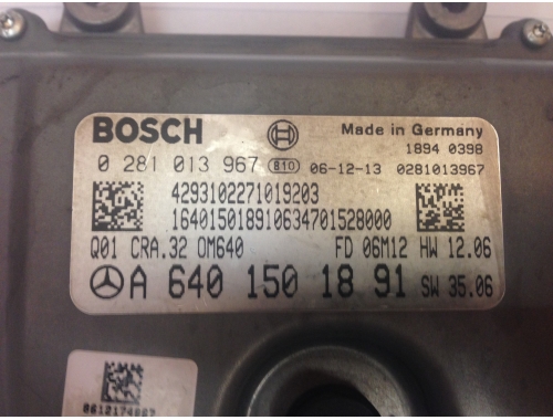 Centralina Motore Mercedes Classe B BOSCH:0281013967
