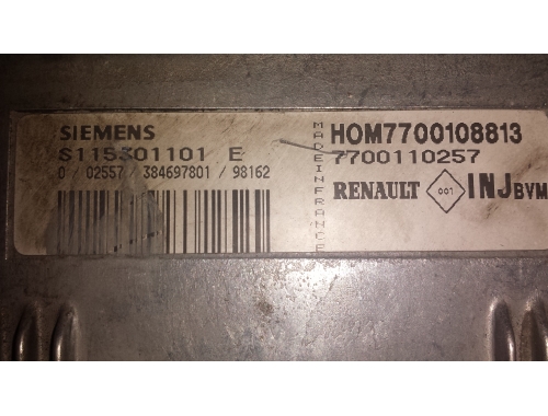 Motorsteuergerät Renault Kangoo SIEMENS:S115301101