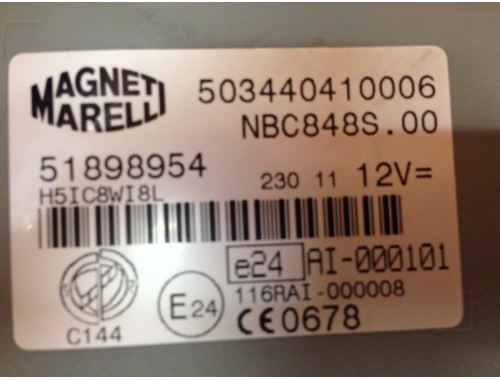 Body Computer Lancia Musa MAGNETI MARELLI:51898954
