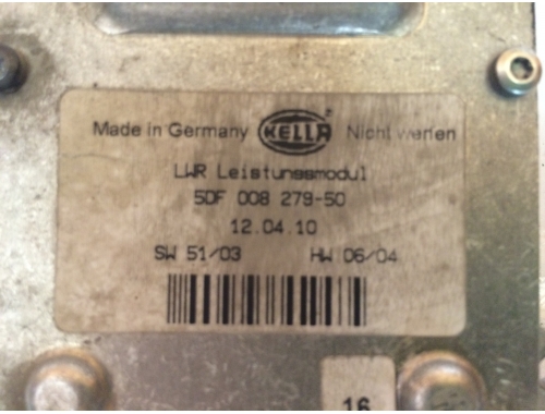 Calculateur de phares BMW/Mercedes/Audi/Land Rover/Ford/Jaguar/Chrysler/Saab/Maserati HELLA:5DF