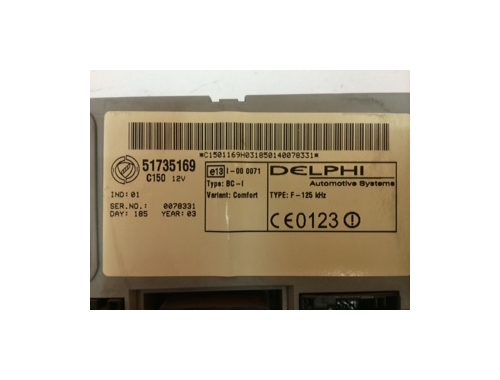 Komfortsteuergerät Fiat Punto DELPHI:51735169