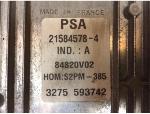 Centralina Motore Citroen C2 PSA21584578-4