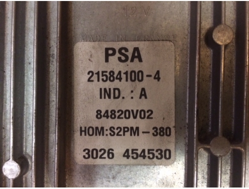 Centralina Motore Citroen C3 PSA21584100-4