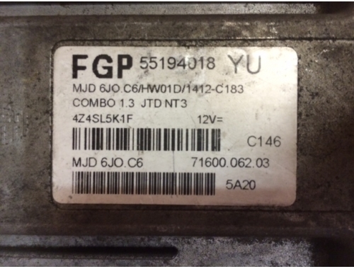 Centralita de motor Opel Corsa MAGNETI MARELLI:FGP55194018