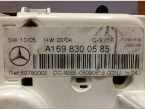 Comando Clima Mercedes Classe C A1698300585