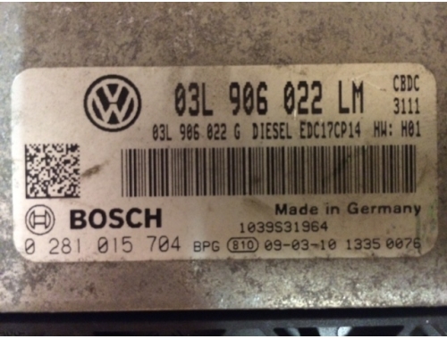 Motorsteuergerät Volkswagen Golf Plus BOSCH:0281015704