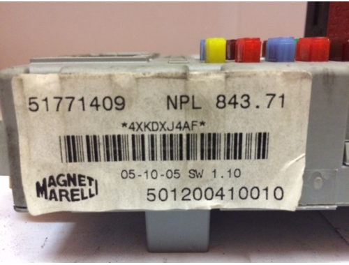 Boîtier à fusibles Lancia Ypsilon MAGNETI MARELLI:501200410010