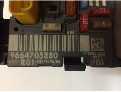 Steuergerät BSM Sicherungskasten Citroen C4 Grand Picasso 9664705880