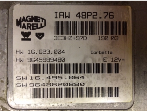 Centralina Motore Peugeot 206 MAGNETI MARELLI:IAW48P2.76