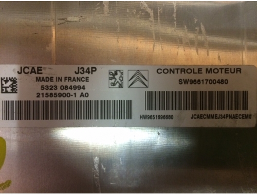 Centralita de motor Citroen C2 SW9661700480
