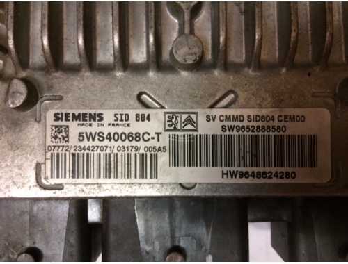 Centralina Motore Citroen C3 SIEMENS:5WS40068C-T