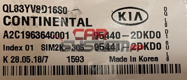 95440-2DKD0 Reparatur Motorsteuergerät Kia Sportage