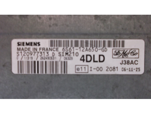 Centralina Motore Ford Fiesta SIEMENS 6S61-12A650-GD