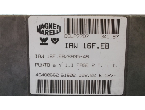 Centralina Motore Fiat Punto MAGNETI MARELLI:IAW16F.EB