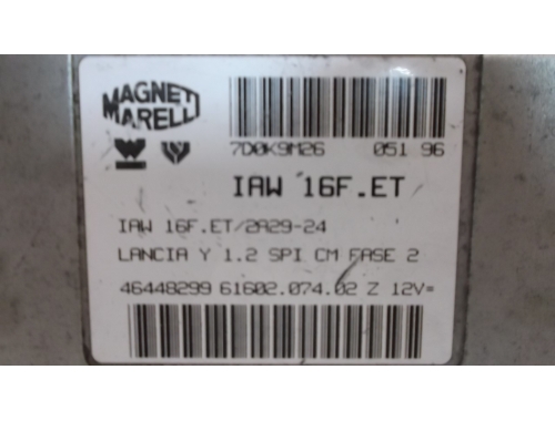 Calculateur moteur Lancia Ypsilon MAGNETI MARELLI:IAW16F.ET