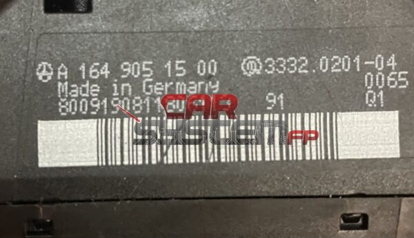 A1649051500 Réparation EZS Mercedes 2009 < 2012