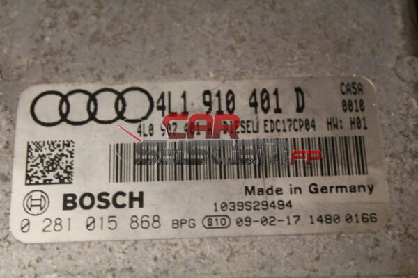 Centralina Motore Audi Q7 3.0 TDI BOSCH 0281015868 4L1910401D