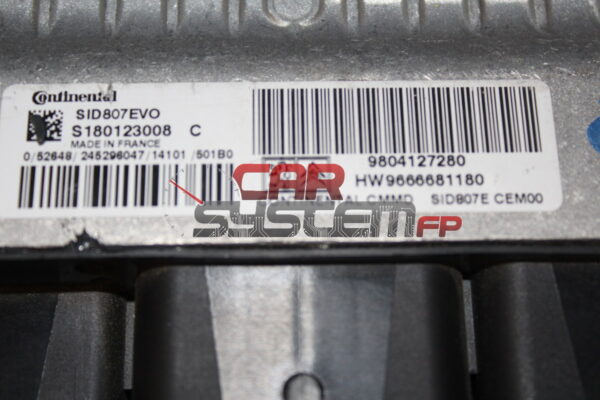Centralita de motor Citroen C4 Cactus / Peugeot 508 CONTINENTAL S180123008C 9804127280