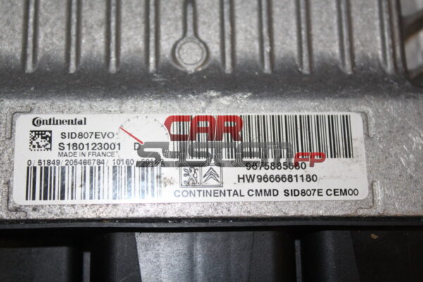 Calculateur moteur Citroen C4 / Peugeot 308/508 1.6 HDI CONTINENTAL S180123001D SID 807EVO