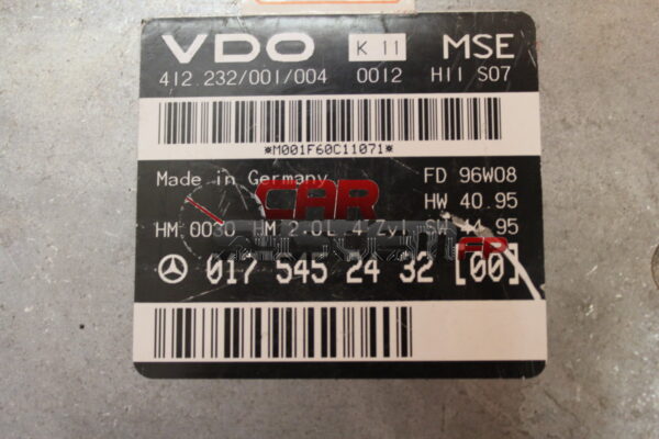 Centralina Motore Mercdes Classe E VDO 412.232/001/004