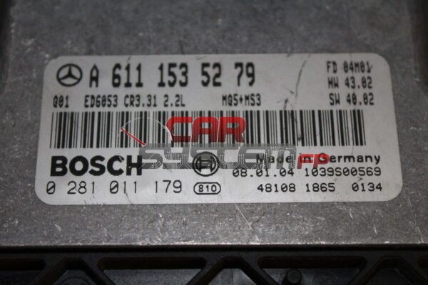 Centralita de motor Mercedes Vito 2.2 CDI (W639) BOSCH 0281011179 A61115352279
