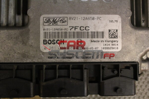 Centralina Motore Ford Fiesta 1.6 TDCI BOSCH 0281014989 8V21-12A650-PC