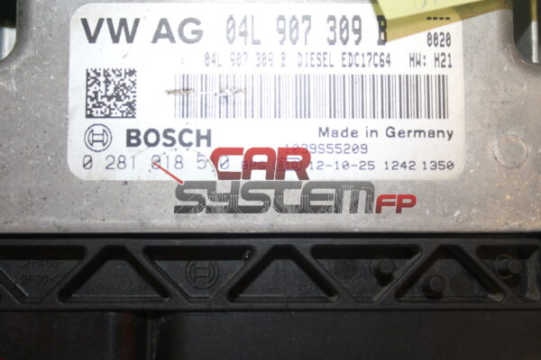 Centralina VOLKSWAGEN GOLF 7 1.6 TDI BOSCH 0281018510 04L907309B