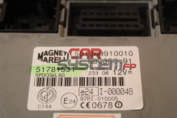 Body computer Fiat Idea / Lancia Musa MAGNETI MARELLI 51781531 NBC350.91